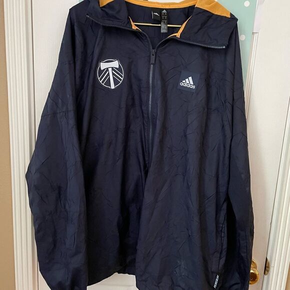 Adidas Timbers Navy and Yellow Windbreaker XL - Picture 10 of 12